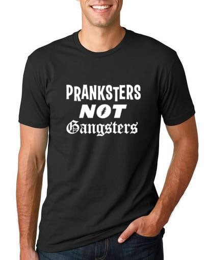 Image of Pranksters not Gangsters Black Tee