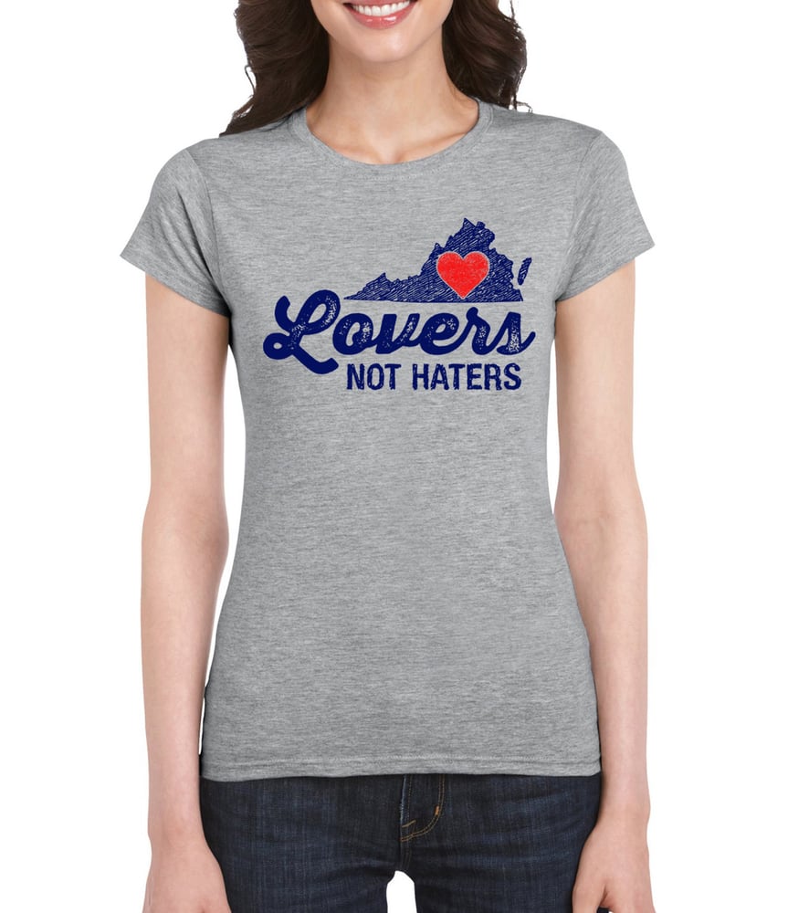 Image of Virginia Lovers not Haters mens and ladies heather grey tee