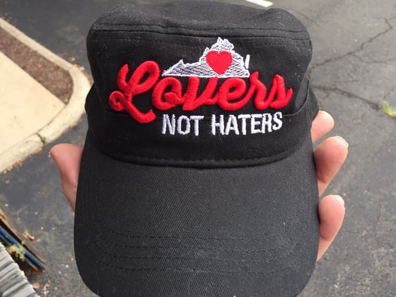 Image of Virginia Lovers not Haters 3D puff embroidered cap