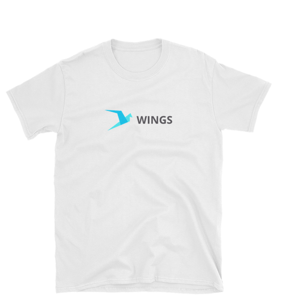 Image of Wings logo tee