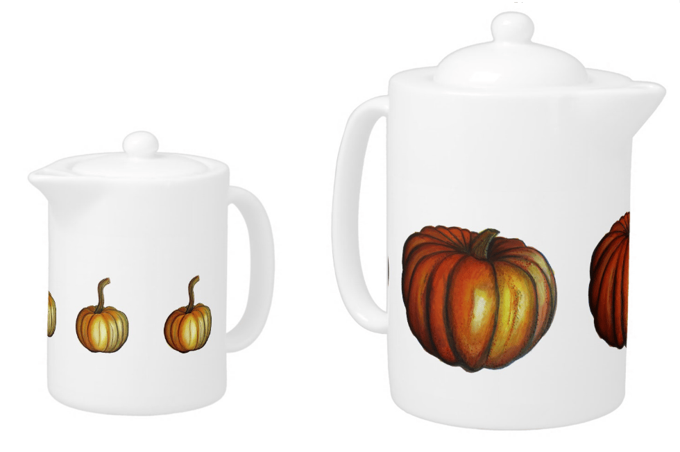 Image of Pumpkin Teapot Set
