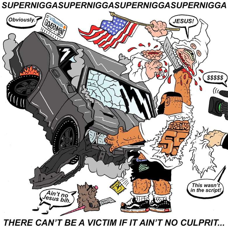 Image of "SUPER NIGGA" PRINT
