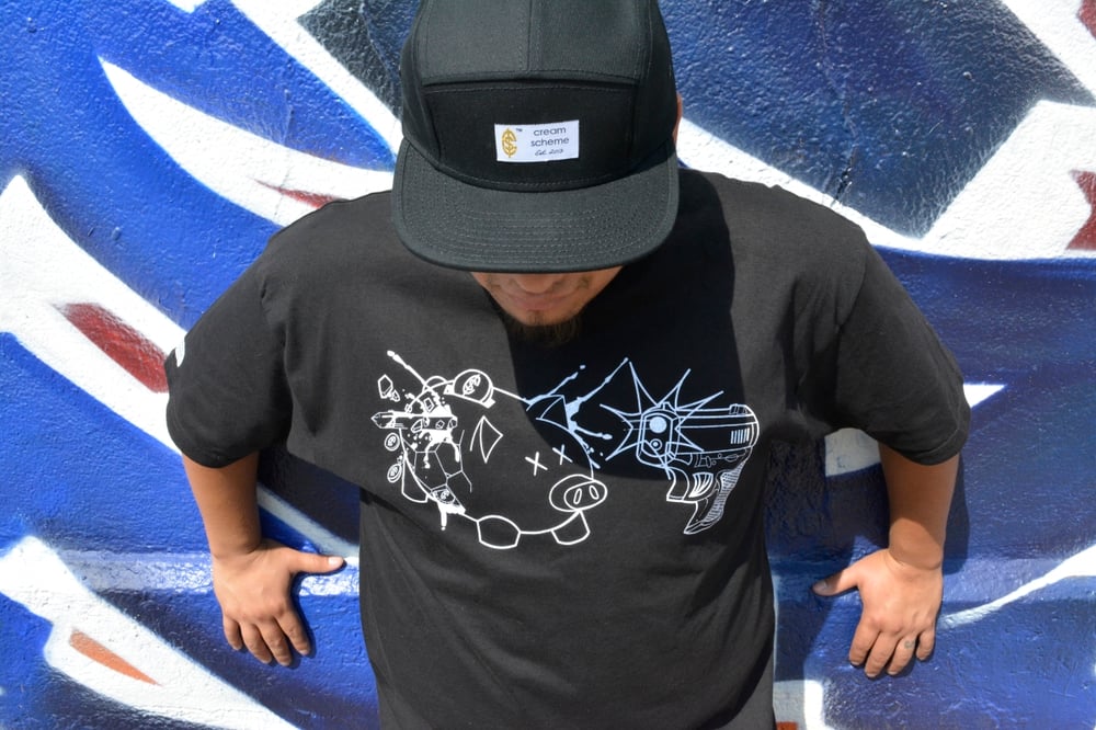 Image of Piggy Bank Tee (White outline)