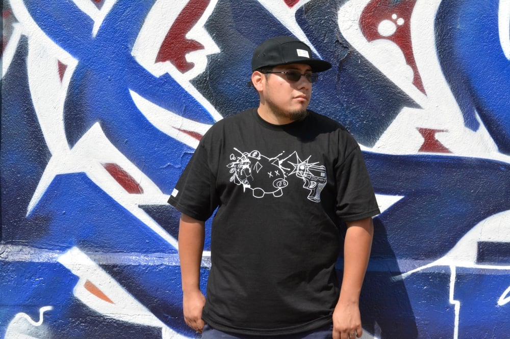 Image of Piggy Bank Tee (White outline)