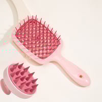 Image 8 of 1/2pcs set Scalp Massage Comb Hollow Out Comb Shampoo Massage Brush For Bath Hair Washing Spray Bott