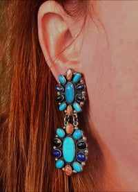 Image 5 of vintage multi-stone Federico Jimenez clips 