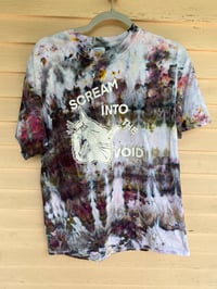 Image 1 of LARGE  Scream Into The Void Tie Dye Shirt C1