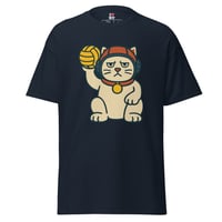 Image 4 of Maneki-Neko Polo Cat Big Print - Adult Tee
