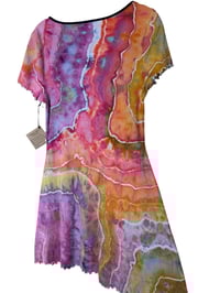 Image 6 of XL 90's Babydoll Mini Dress in Euphoria Geode Ice Dye