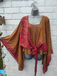 Image 1 of Kimono and cami set -recycled sari 