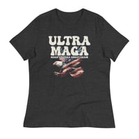 Image 7 of Ultra MAGA - Eagle Women's Relaxed T-Shirt from PatriotsCo.com