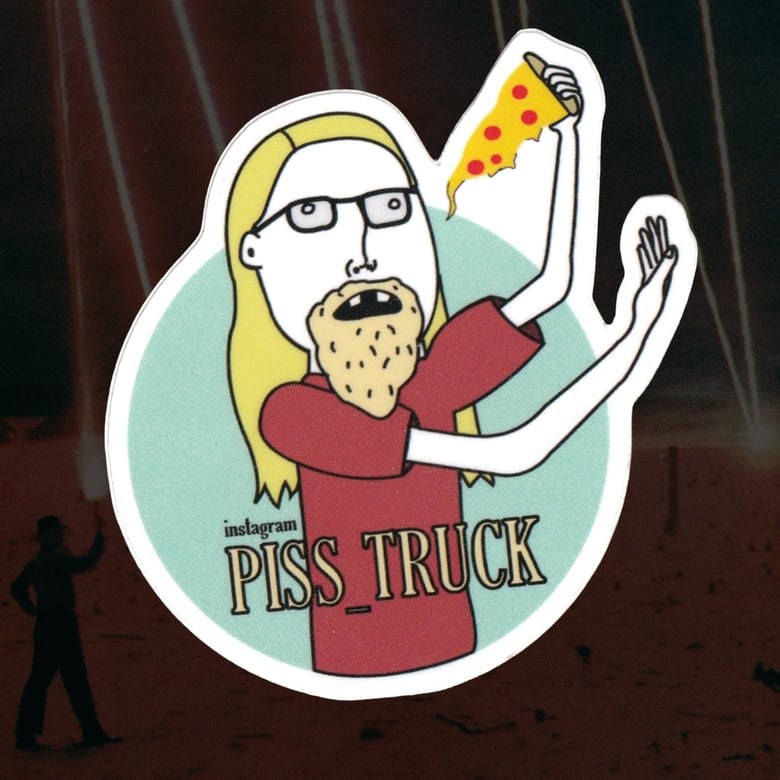 Image of PIZZA MAN STICKER