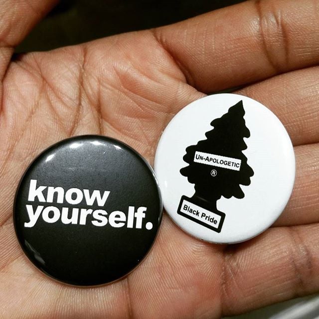 Image of Know Yourself and Fresh Black Pride Button