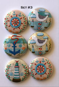 Image 3 of Nautical Themed  Flair Buttons