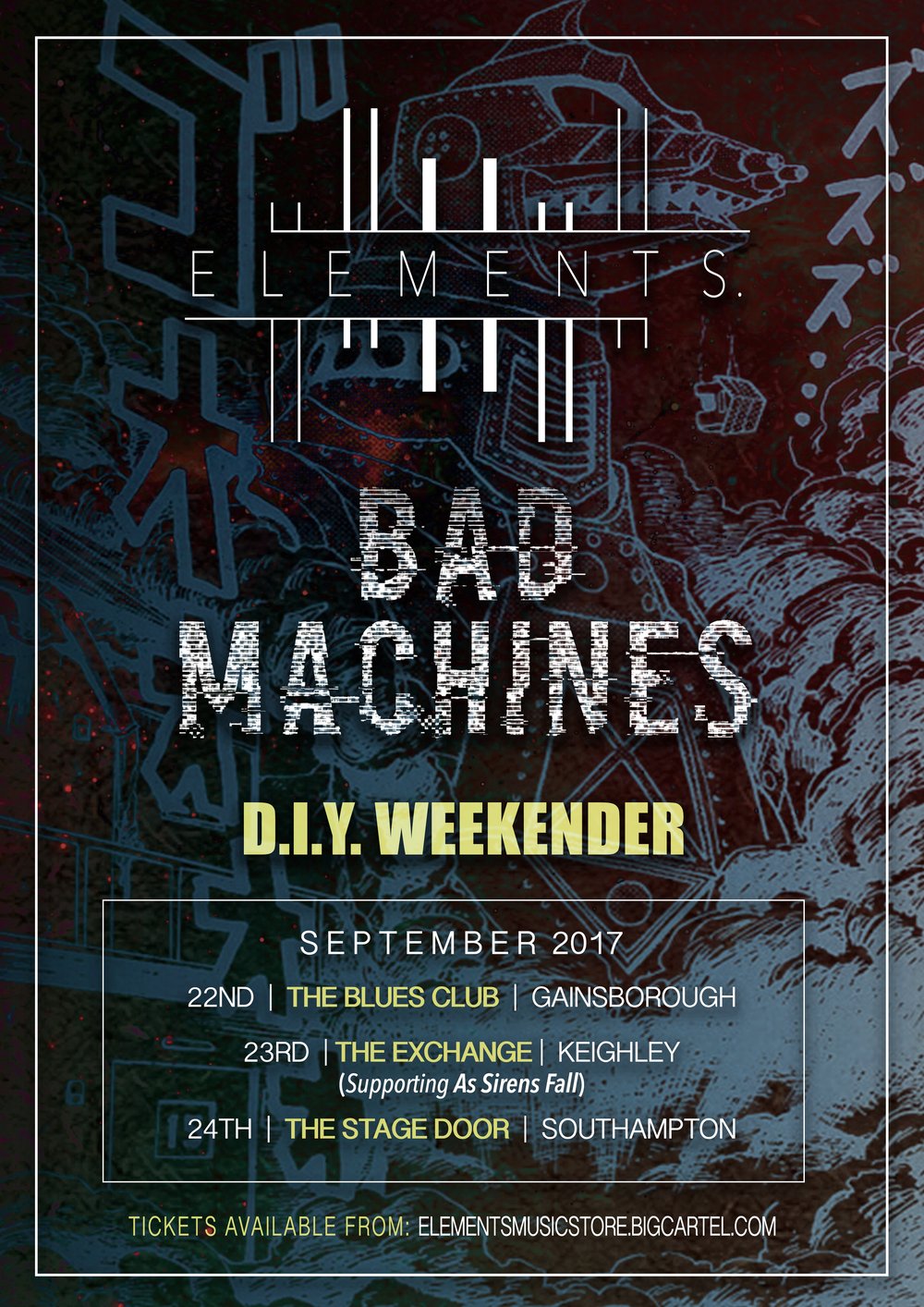 Image of Elements. and Bad Machines - DIY Weekender (September 2017)