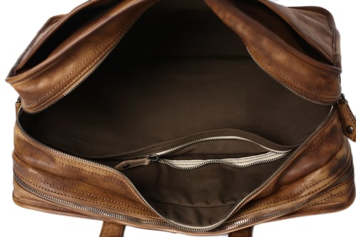 Image of Handmade Vintage Full Grain Leather Mens Briefcase, 16'' Laptop Bag, Business Handbag NZ01