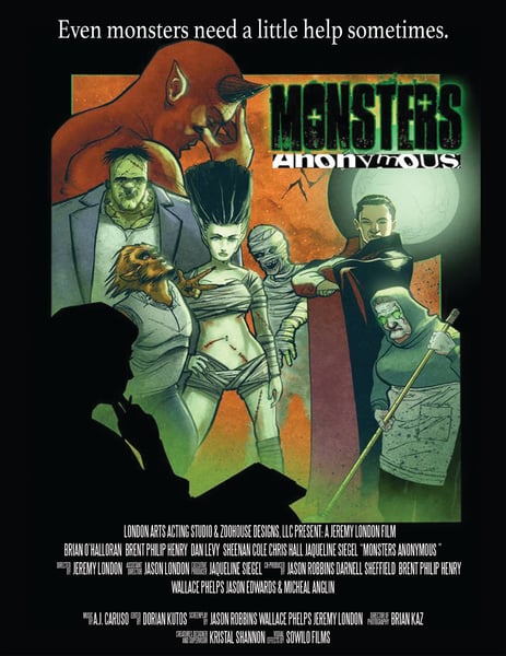Image of 11" x 17" Monsters Anonymous Glossy Poster (Plain) *Price includes S&H