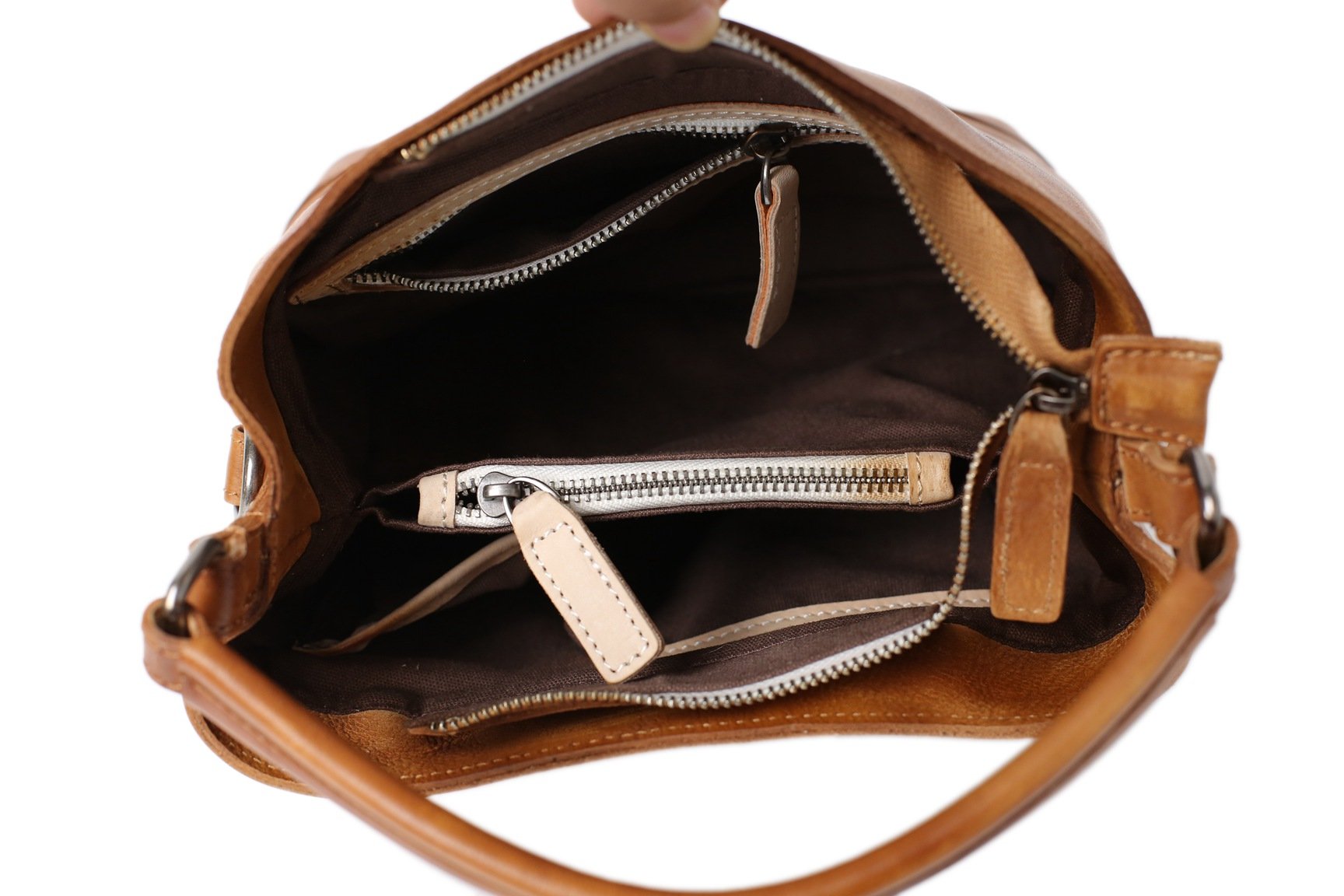 Handmade Full Grain Leather Hobo Bag, Women Designer Handbags, Tote Bag WF82 | MoshiLeatherBag ...