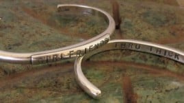 Image of "Girlfriends ~ Thru Thick & Thin" Sterling Bracelet