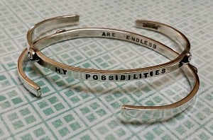 Image of "My Possibilities ~ Are Endless" Sterling Bracelet