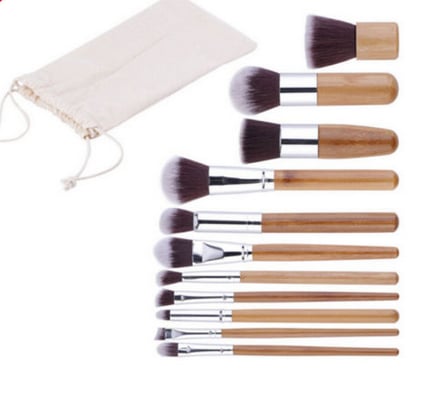 Image of Bamboo Make Up Brush Set