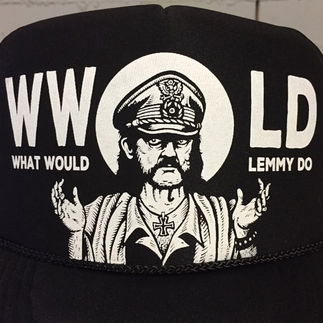 Image of What Would Lemmy Do Screened on Mesh back Otto cap