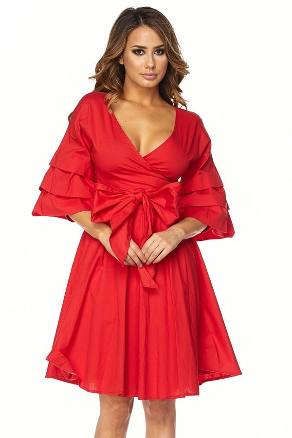 Image of Carrie Wrap Dress