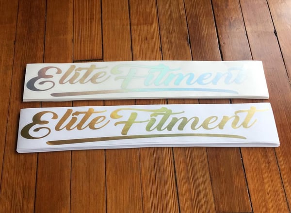 Image of Elite Fitment Banner Oil Slick