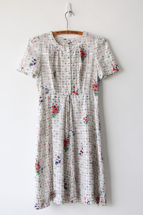 Image of SOLD Fauna Swiss Dot Dress