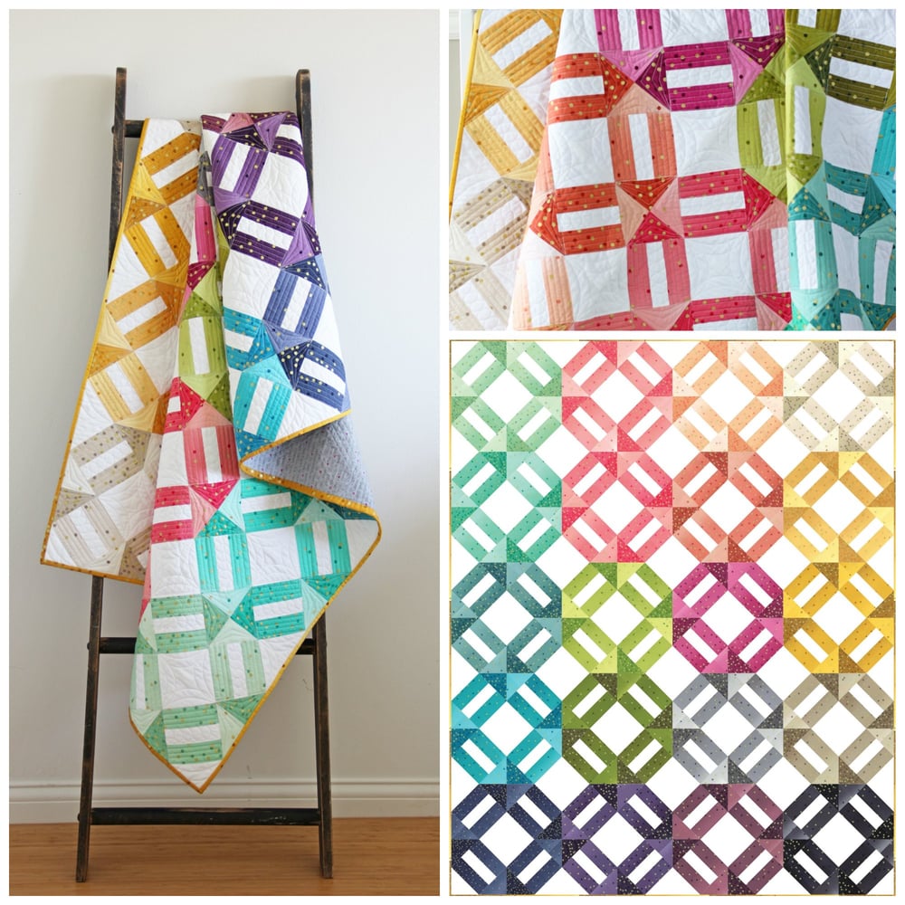 V And Co Ombre Weave Ombre Fabric Quilt PDF Pattern