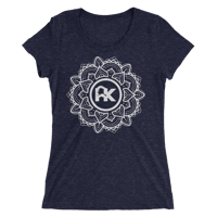 Image 1 of Women's Mandala Logo Tee - Navy/White