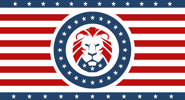 Image of Donald Trump Lion Flag