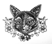Image 5 of Mardi the Cat Head T-shirt (A3)**FREE SHIPPING**