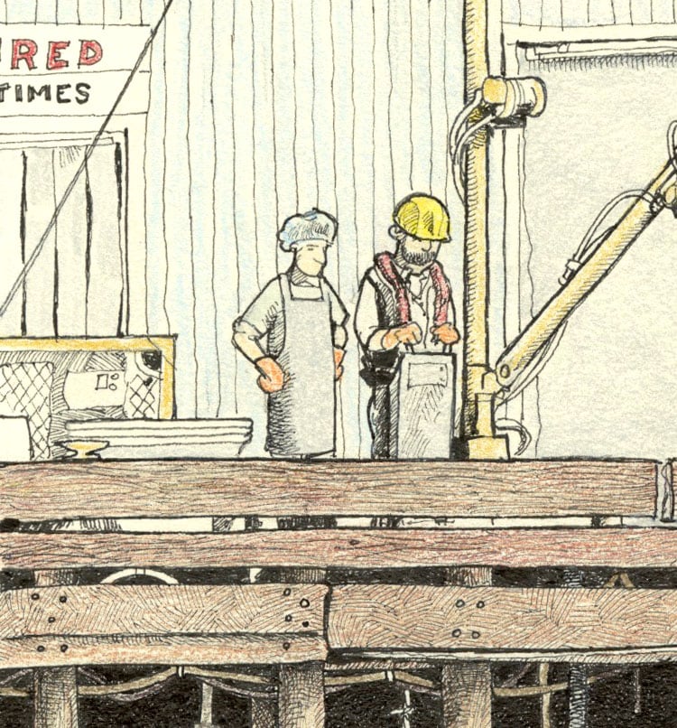 Cannery Dock No 1 13" x 18"