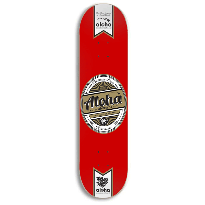 Image of Aloha Skateboards Premium Brew Deck - RED