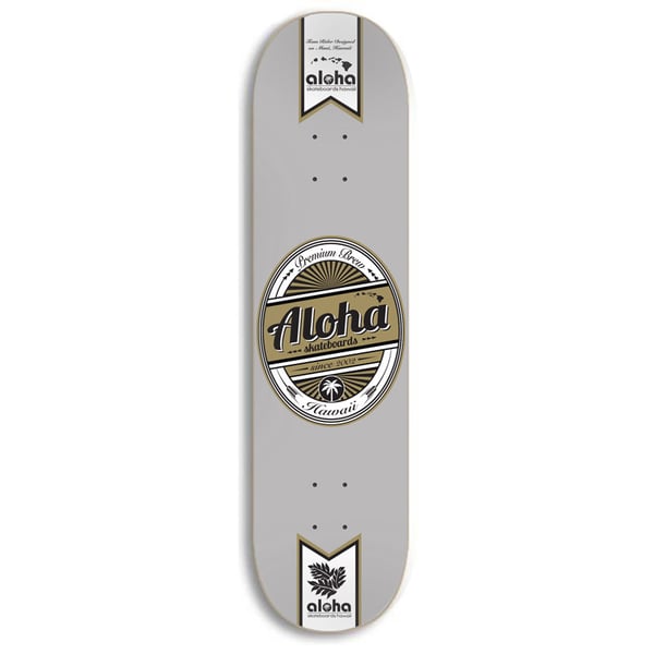 Image of Aloha Skateboards Premium Brew Deck - GRAY