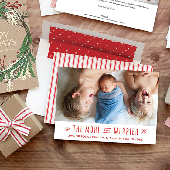 Image of Add on - Custom Holiday Cards - Set of 25
