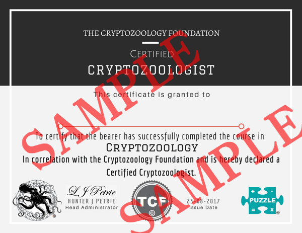 Image of Official Cryptozoologist Certificate Online Course