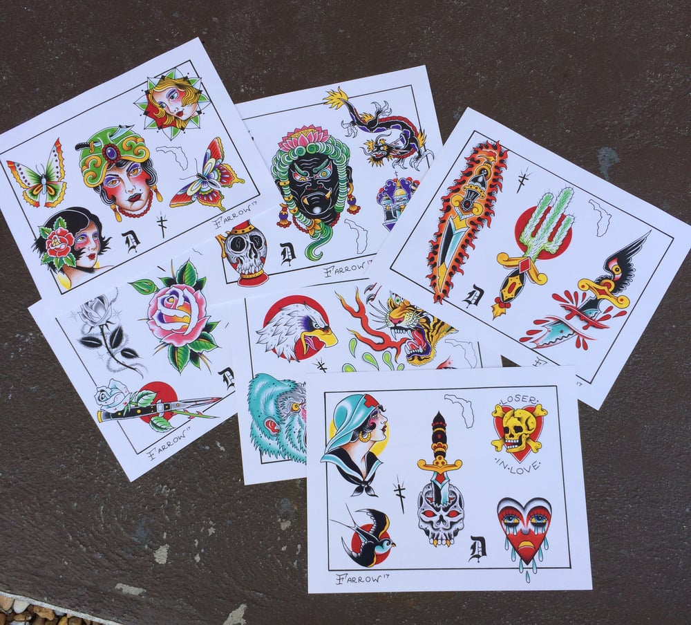 Image of Tattoo Flash Sheet