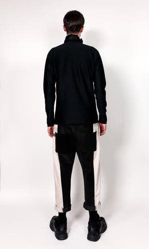 Image of Paneled Corduroy Trousers