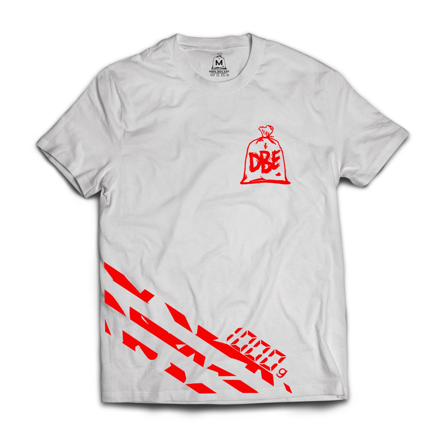 Image of WHITE/RED 1000g TEE