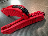 Image 4 of BMG X2 Fire Red Textured G10 now includes a CLIP