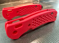 Image 2 of BMG X2 Fire Red Textured G10 now includes a CLIP