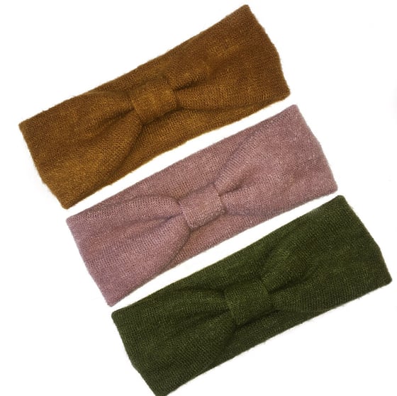 Image of Knitted fabric turban headbands
