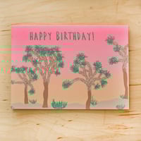 Joshua Tree Birthday Greeting Card