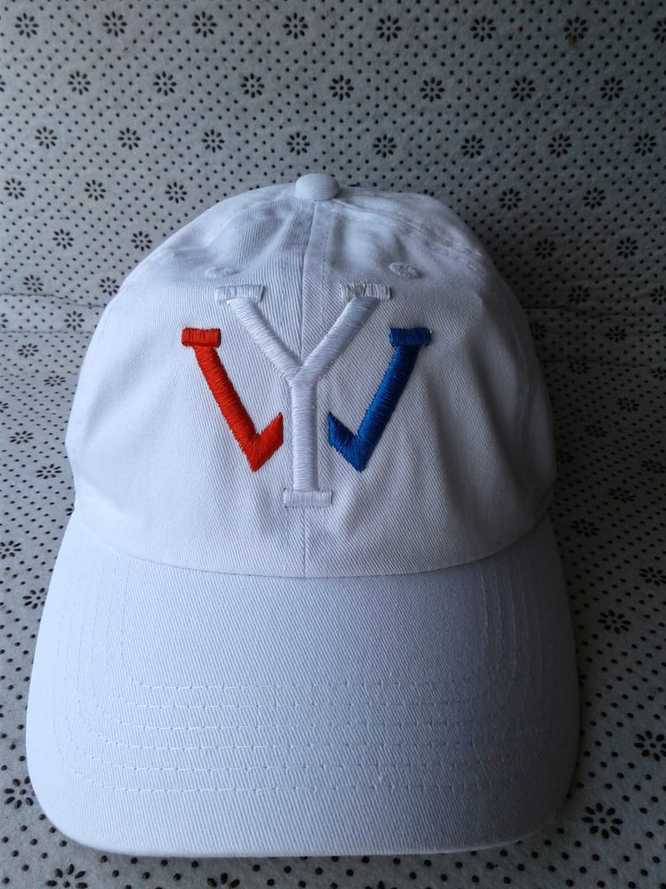 Image of White "YW" Dad Hat