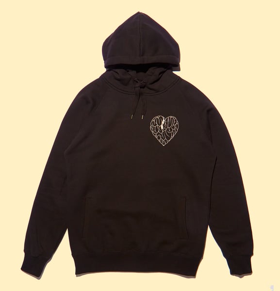 Image of Heart+Mind Black Hooded Sweatshirt