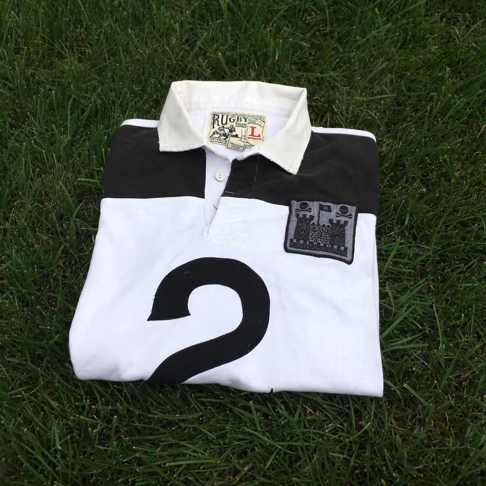 Image of 2004 Rugby RL Polo w/ skull castle patch