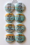 Scripture Flair Buttons Aqua & Gold