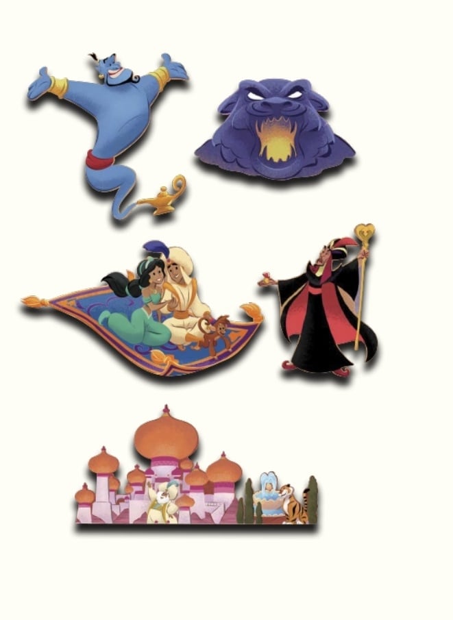 Image of Aladdin disney maps wdi pin set le 400